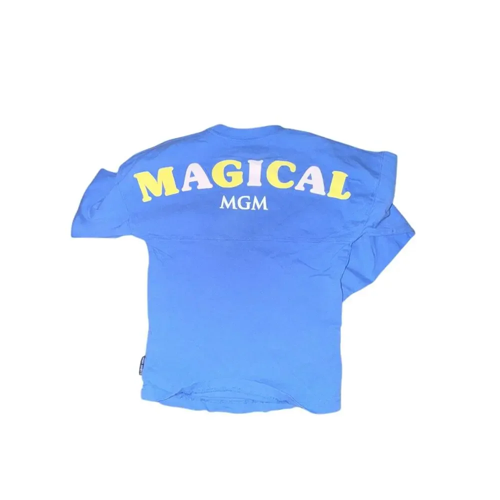 Disney MGM Resorts Spirit Jersey Girl's Size S Blue Magical MGM Unicorns L/S